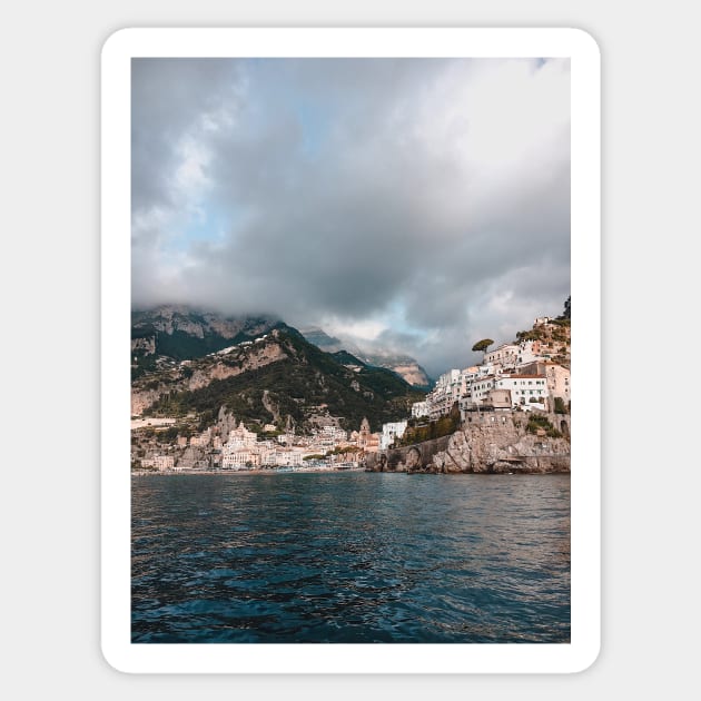 Amalfi, Amalfi Coast, Italy - Travel Photography Sticker by BloomingDiaries